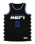 Alpha Epsilon Pi - Black Star Night Mode Basketball Jersey