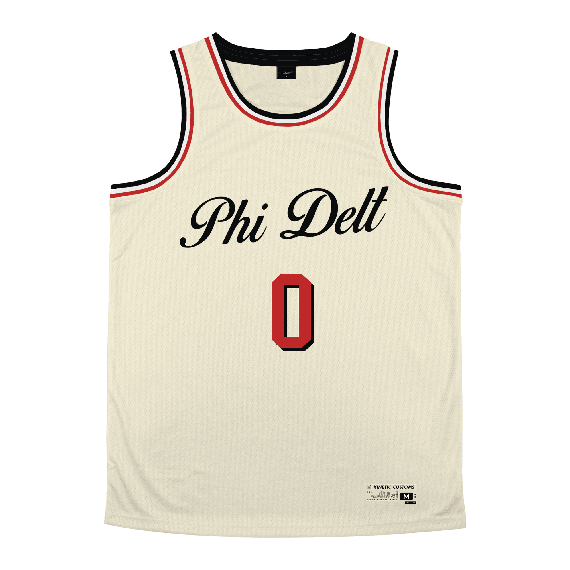 Phi Delta Theta - VIntage Cream Basketball Jersey