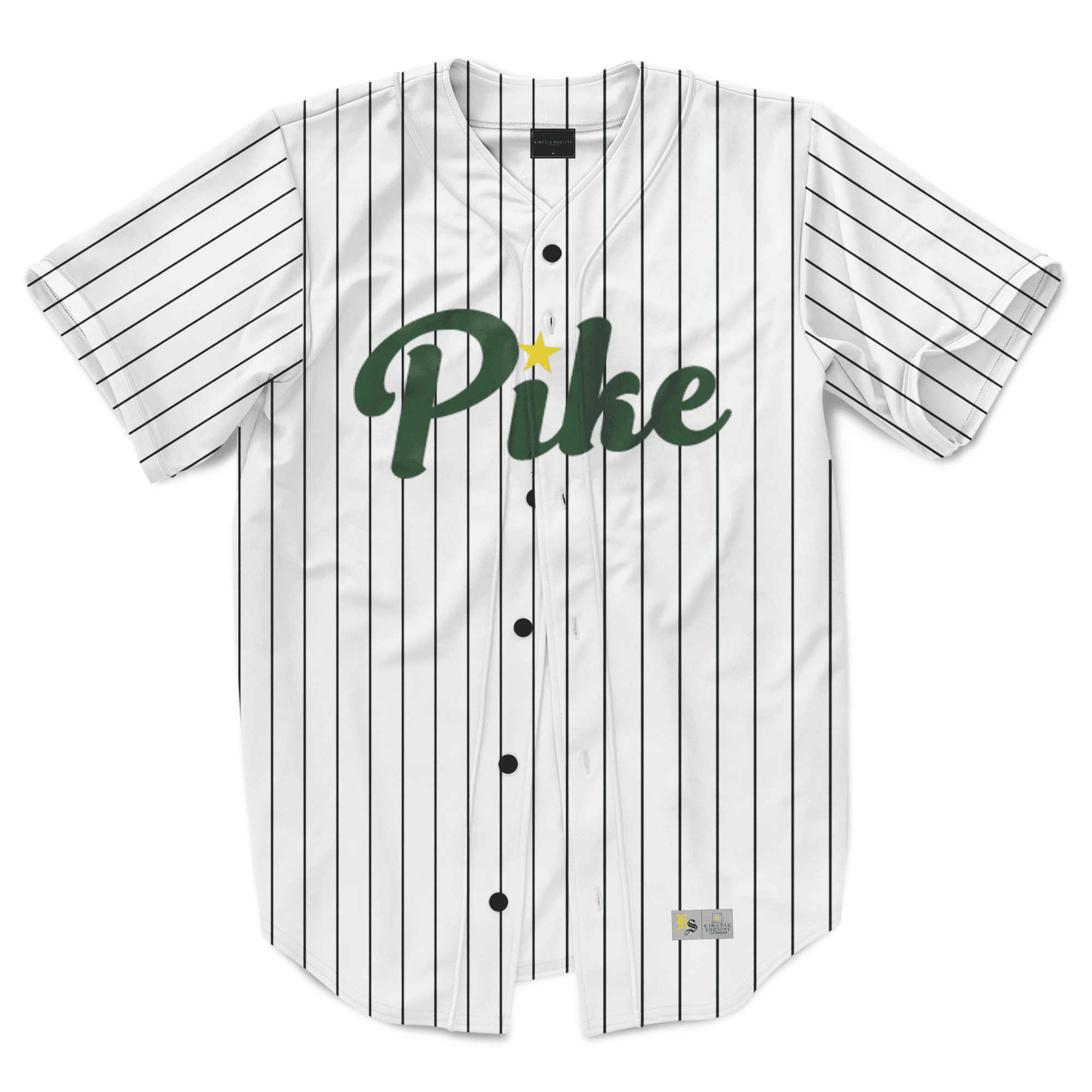 Pi Kappa Alpha - Green Pinstripe Baseball Jersey