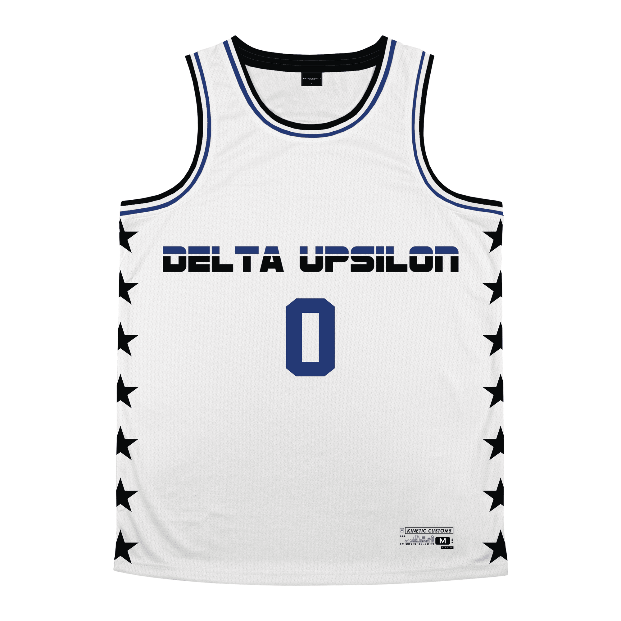 Delta Upsilon - Black Star Basketball Jersey