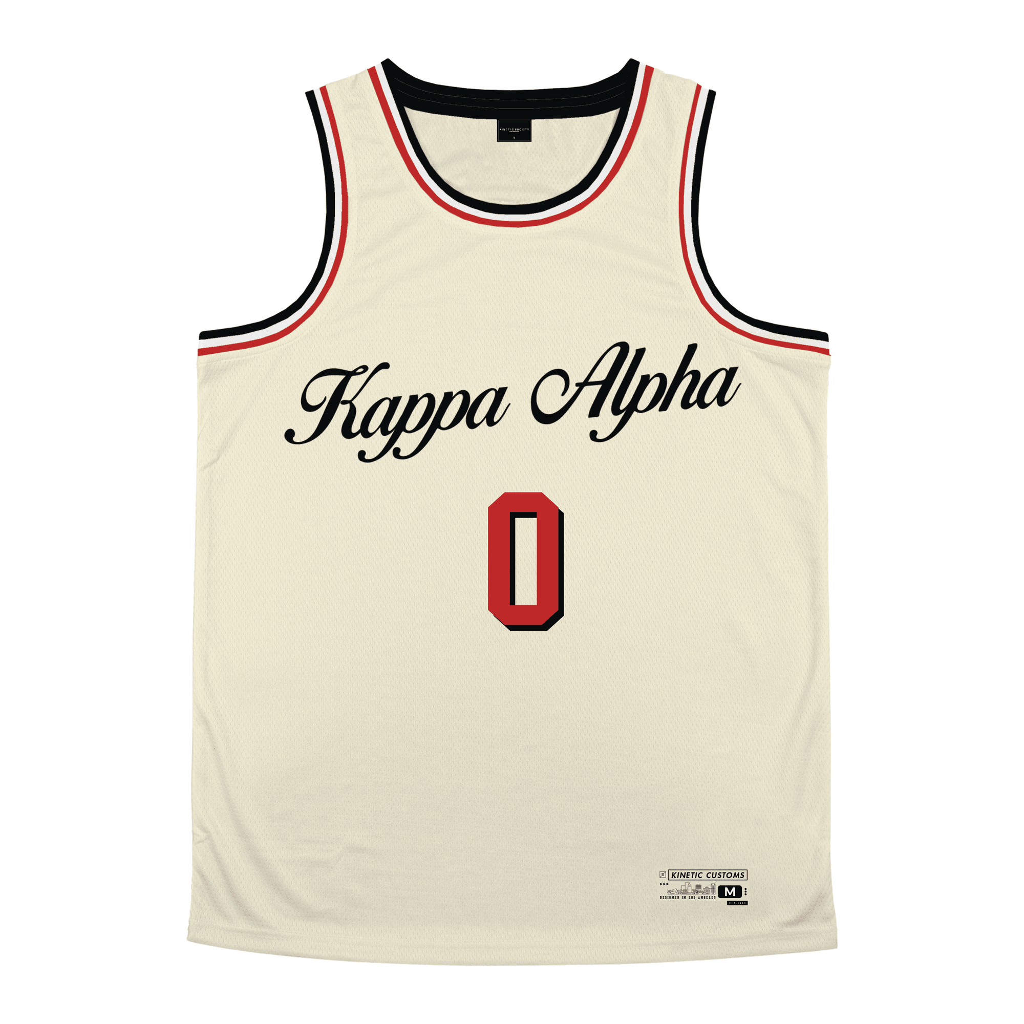Kappa Alpha Order - VIntage Cream Basketball Jersey