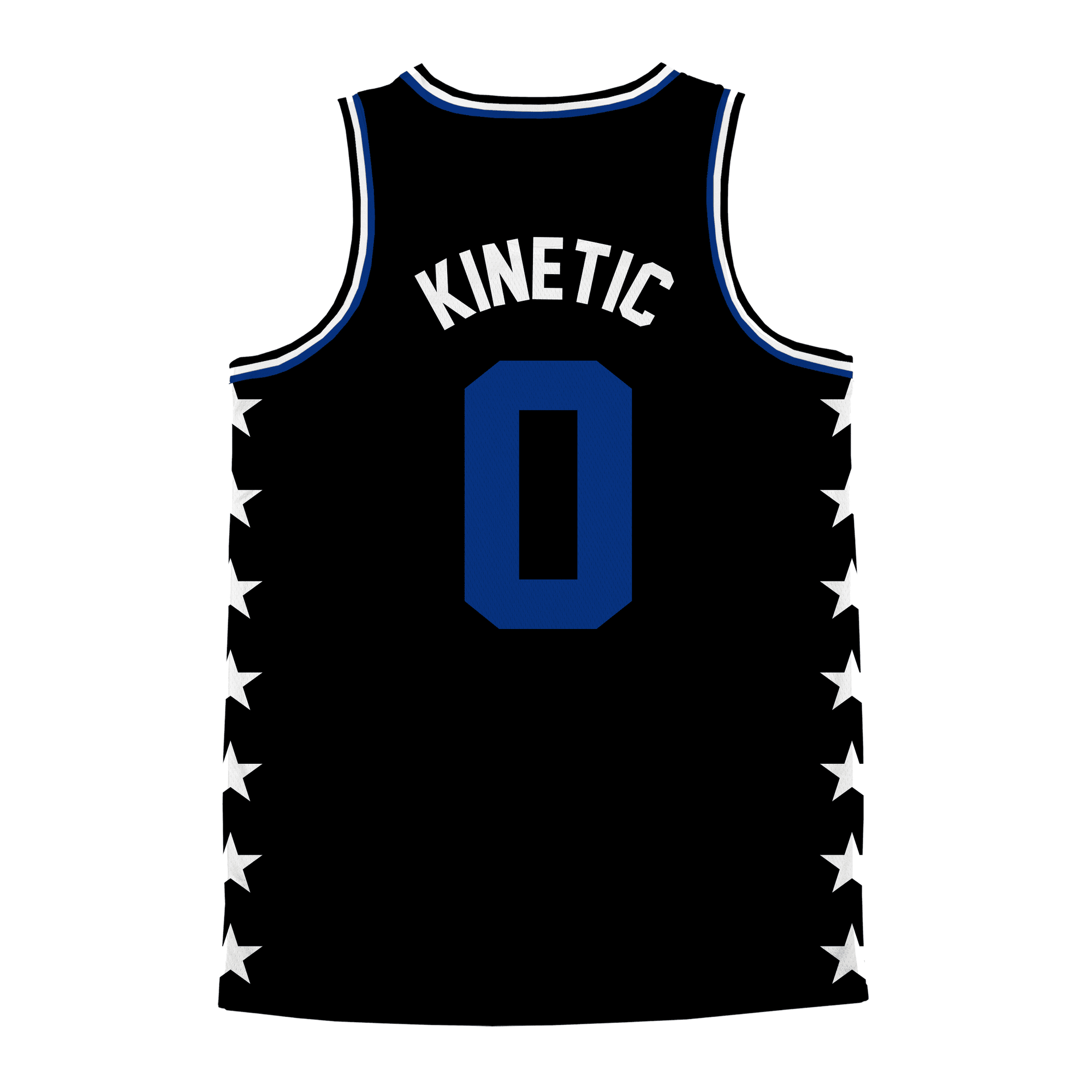 Phi Kappa Tau - Black Star Night Mode Basketball Jersey