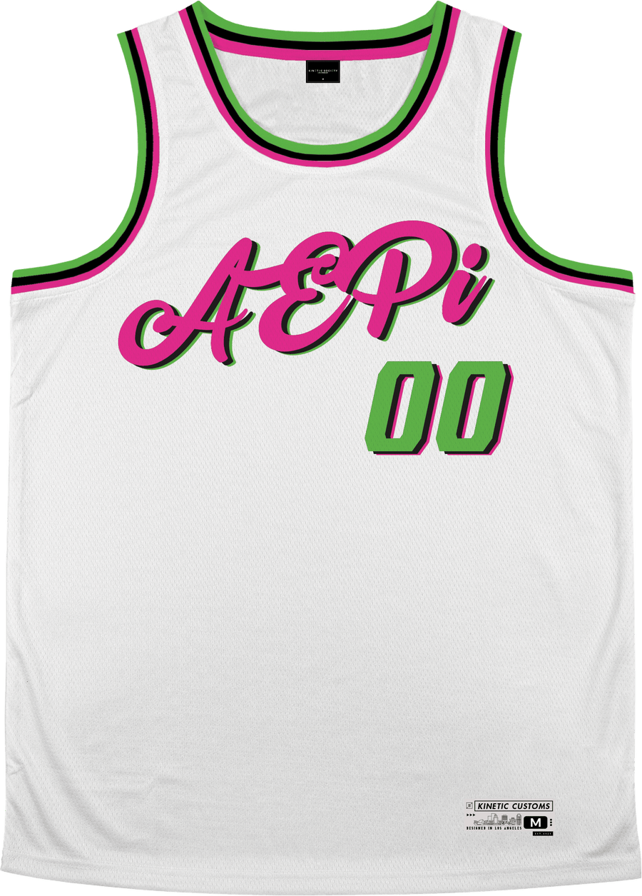 Alpha Epsilon Pi - Bubble Gum Basketball Jersey - Kinetic Society