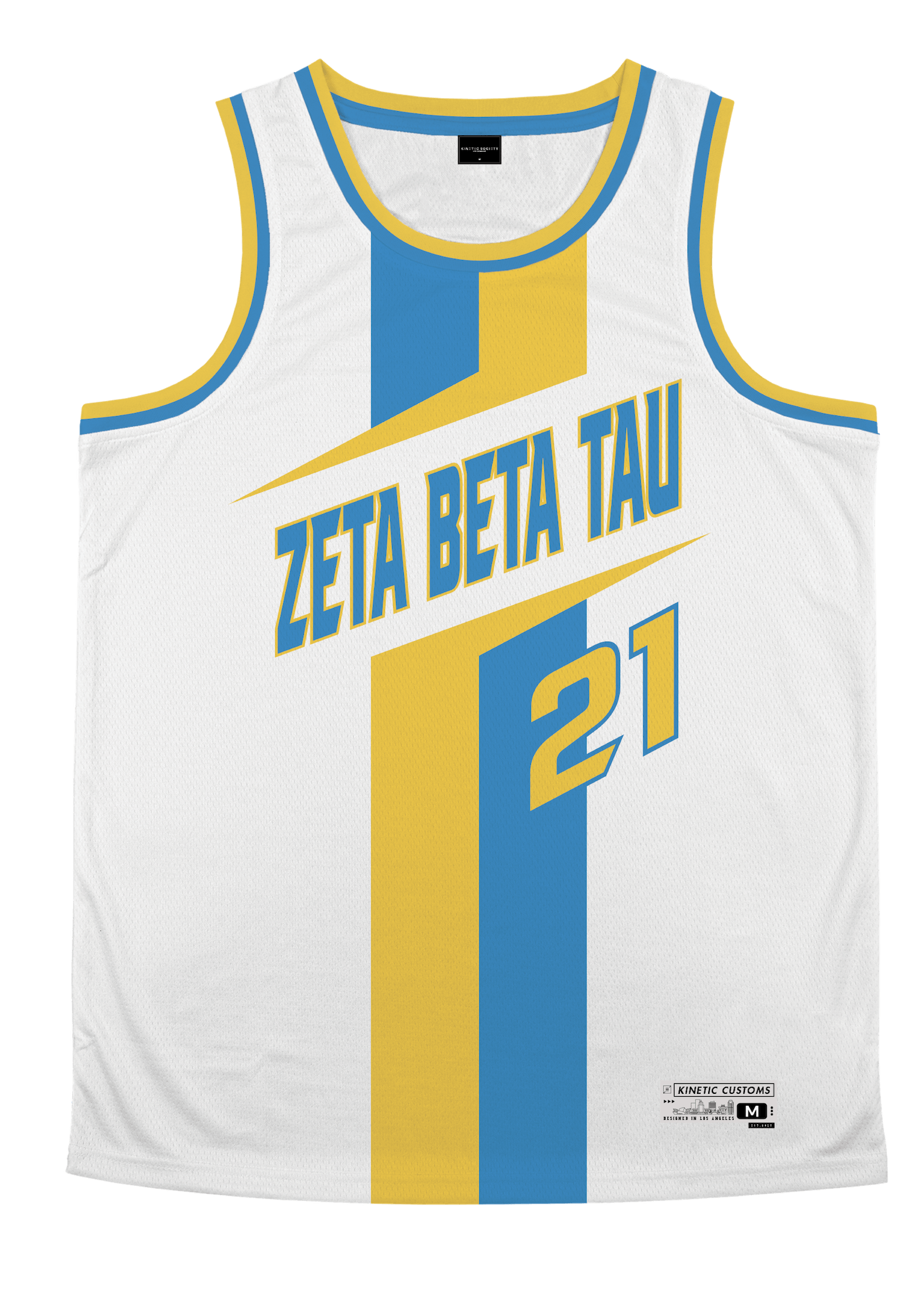 ZETA BETA TAU - Middle Child Basketball Jersey Premium Basketball Kinetic Society LLC 