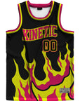 Kinetic ID - Neon Fire Basketball Jersey