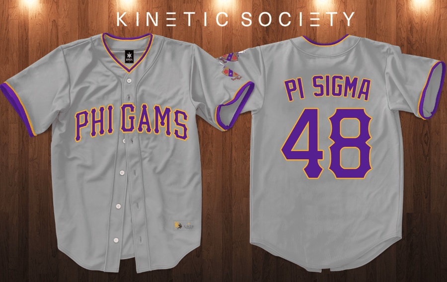 Phi Gams Baseball Jersey - Fully Stitched // Nicholas Moody - Kinetic Society