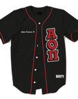 ALPHA OMICRON PI - The Block Baseball Jersey Premium Baseball Kinetic Society LLC 