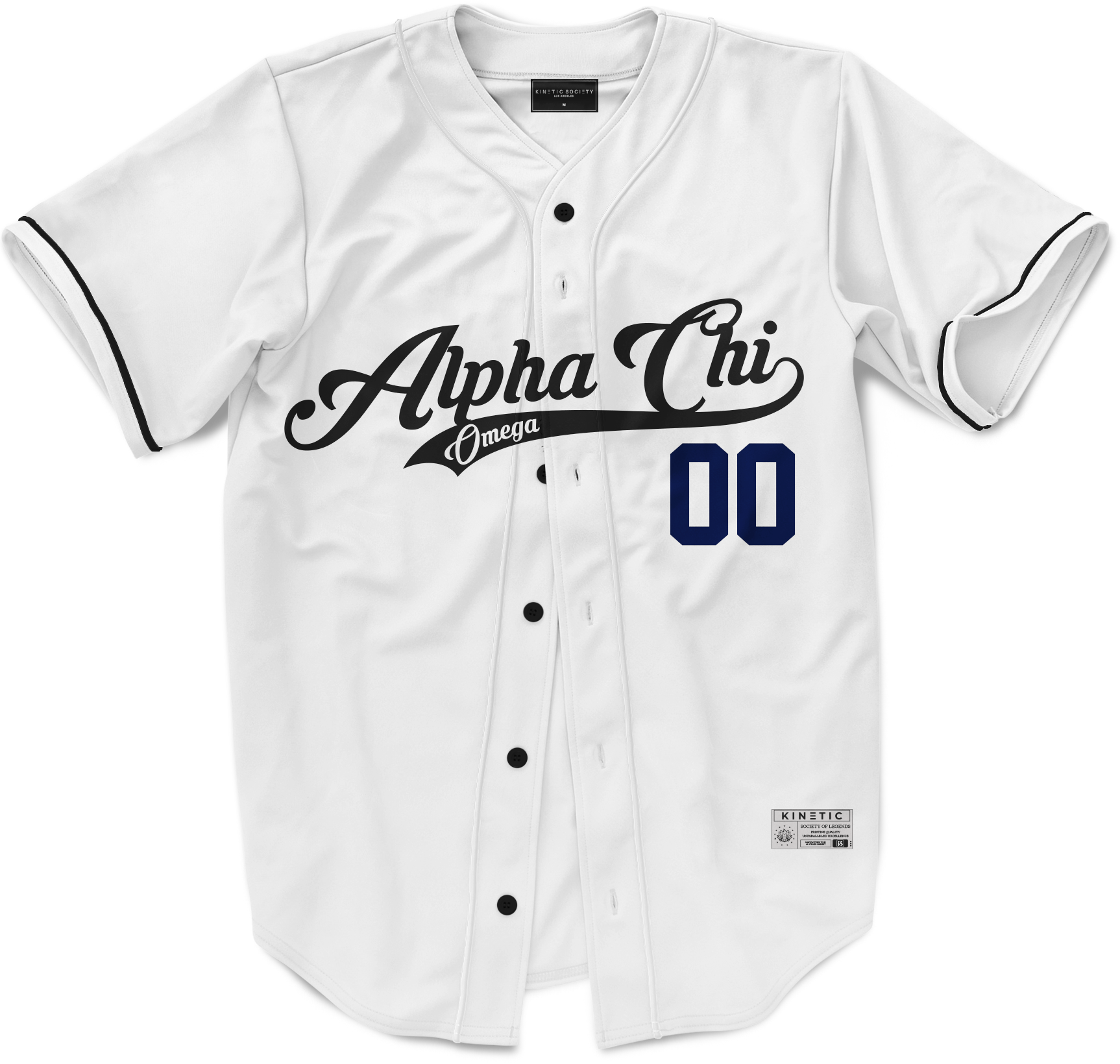 Alpha Chi Omega - Classic Ballpark Blue Baseball Jersey