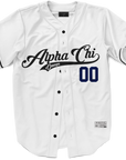 Alpha Chi Omega - Classic Ballpark Blue Baseball Jersey