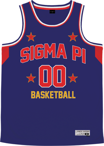 Sigma Pi - Retro Ballers Basketball Jersey Premium Basketball Kinetic Society LLC 