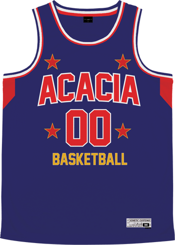 Acacia - Retro Ballers Basketball Jersey Premium Basketball Kinetic Society LLC 
