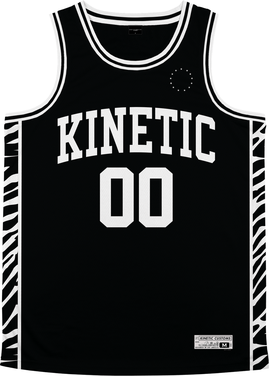 Kinetic ID - Zebra Flex Basketball Jersey Premium Basketball Kinetic Society LLC 