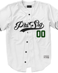 Phi Sigma Kappa - Classic Ballpark Green Baseball Jersey