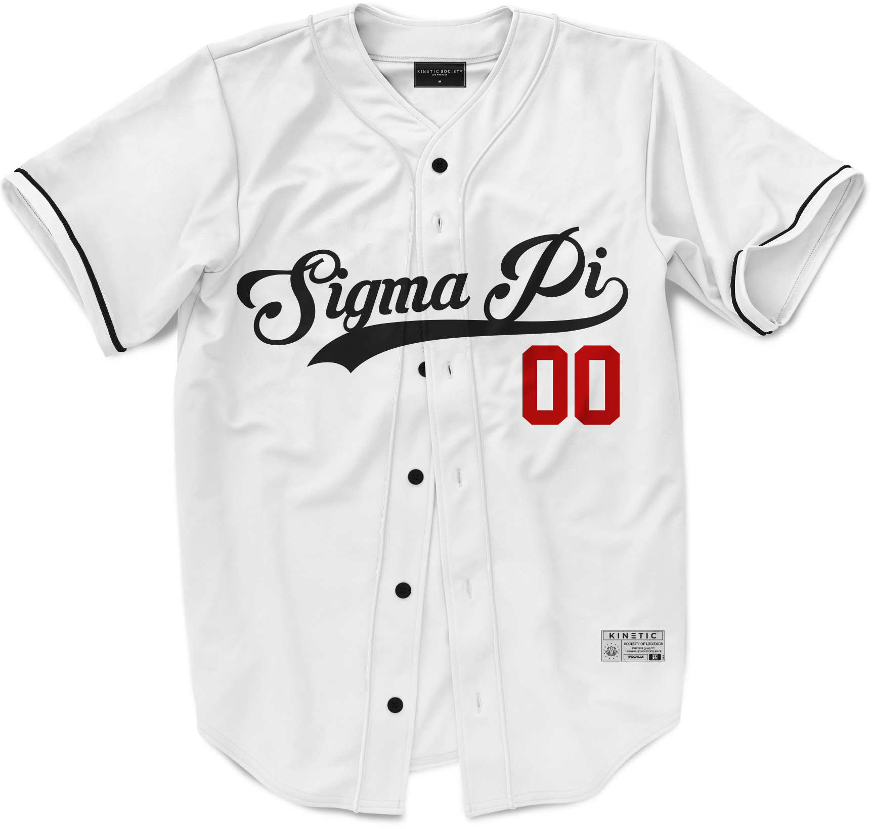 Sigma Pi - Classic Ballpark Red Baseball Jersey