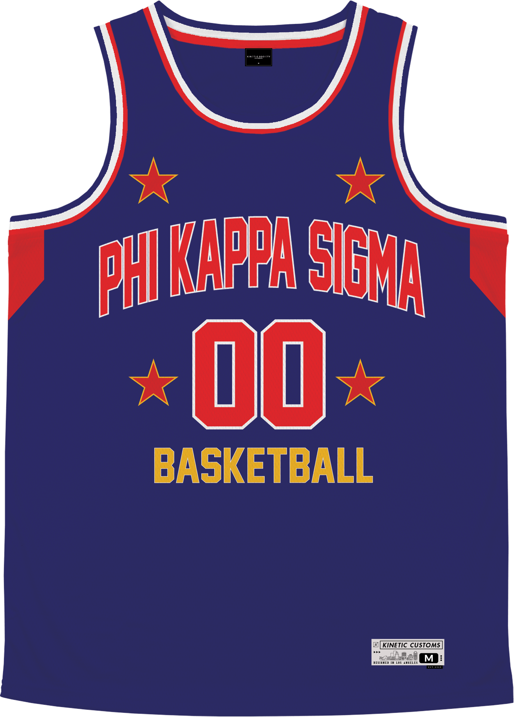 Phi Kappa Sigma - Retro Ballers Basketball Jersey - Kinetic Society