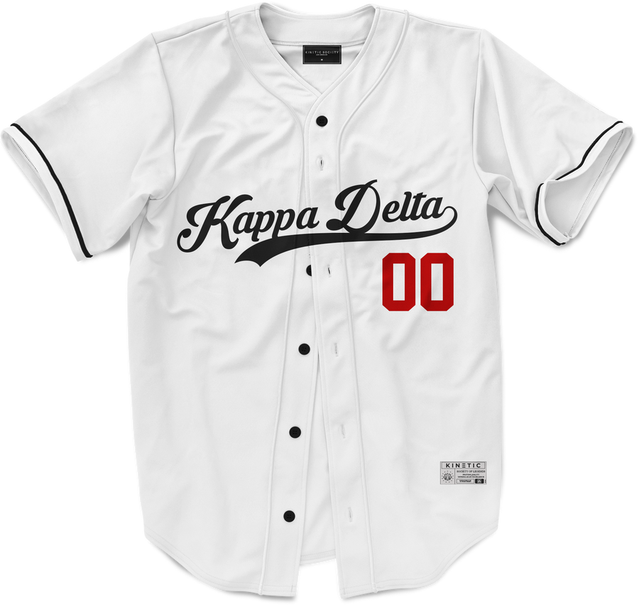 Kappa Delta - Classic Ballpark Red Baseball Jersey