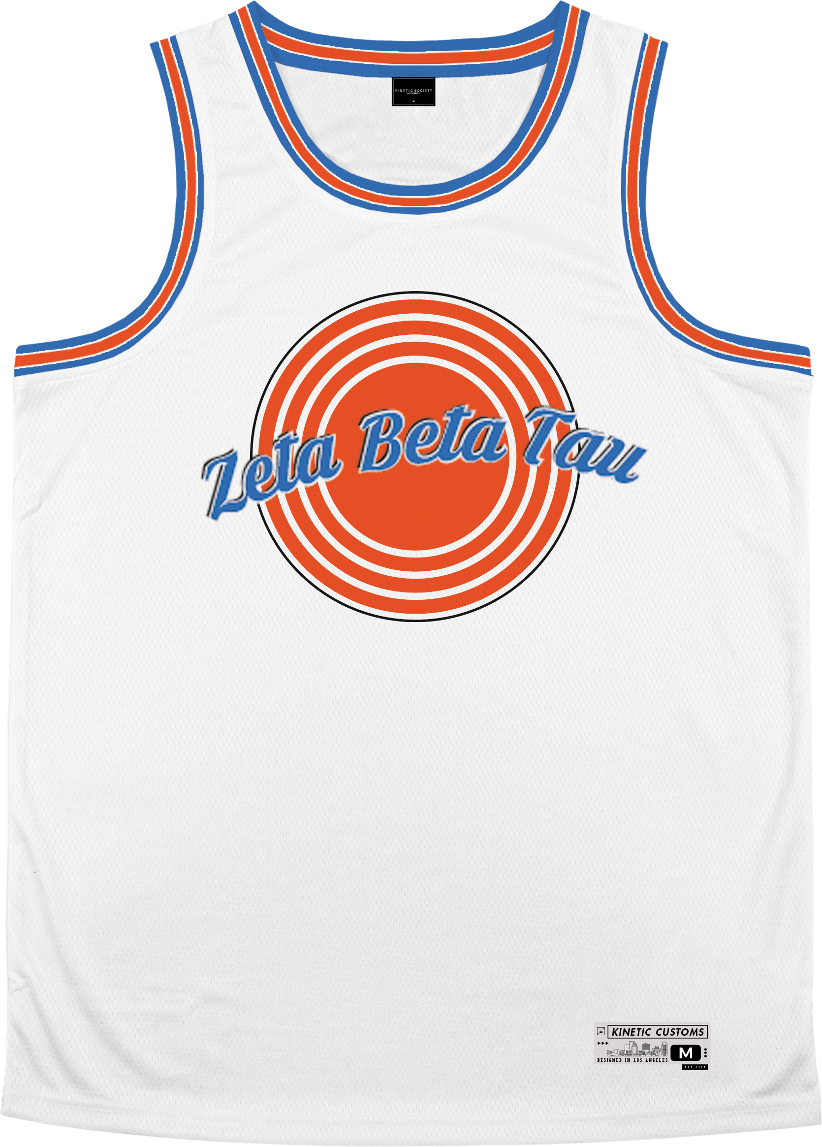 Zeta Beta Tau - Vintage Basketball Jersey Premium Basketball Kinetic Society LLC 