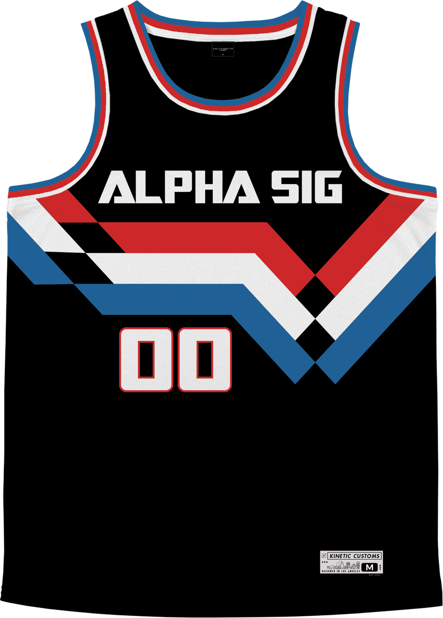 Alpha Sigma Phi - Victory Streak Basketball Jersey - Kinetic Society