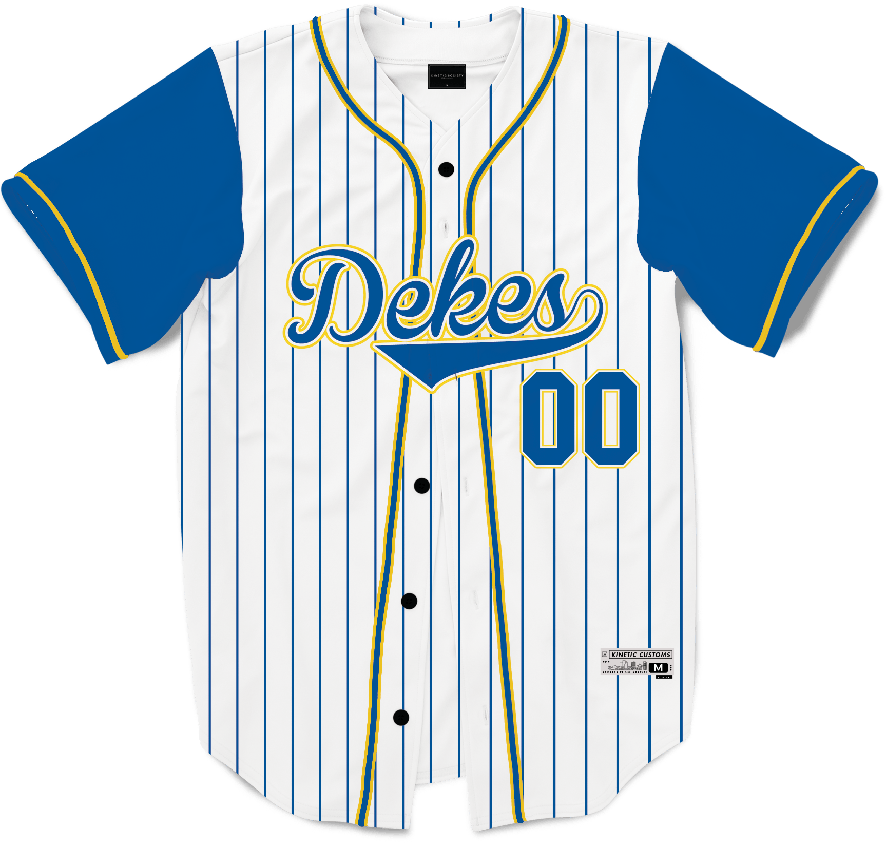 Delta Kappa Epsilon - House Baseball Jersey Premium Baseball Kinetic Society LLC 