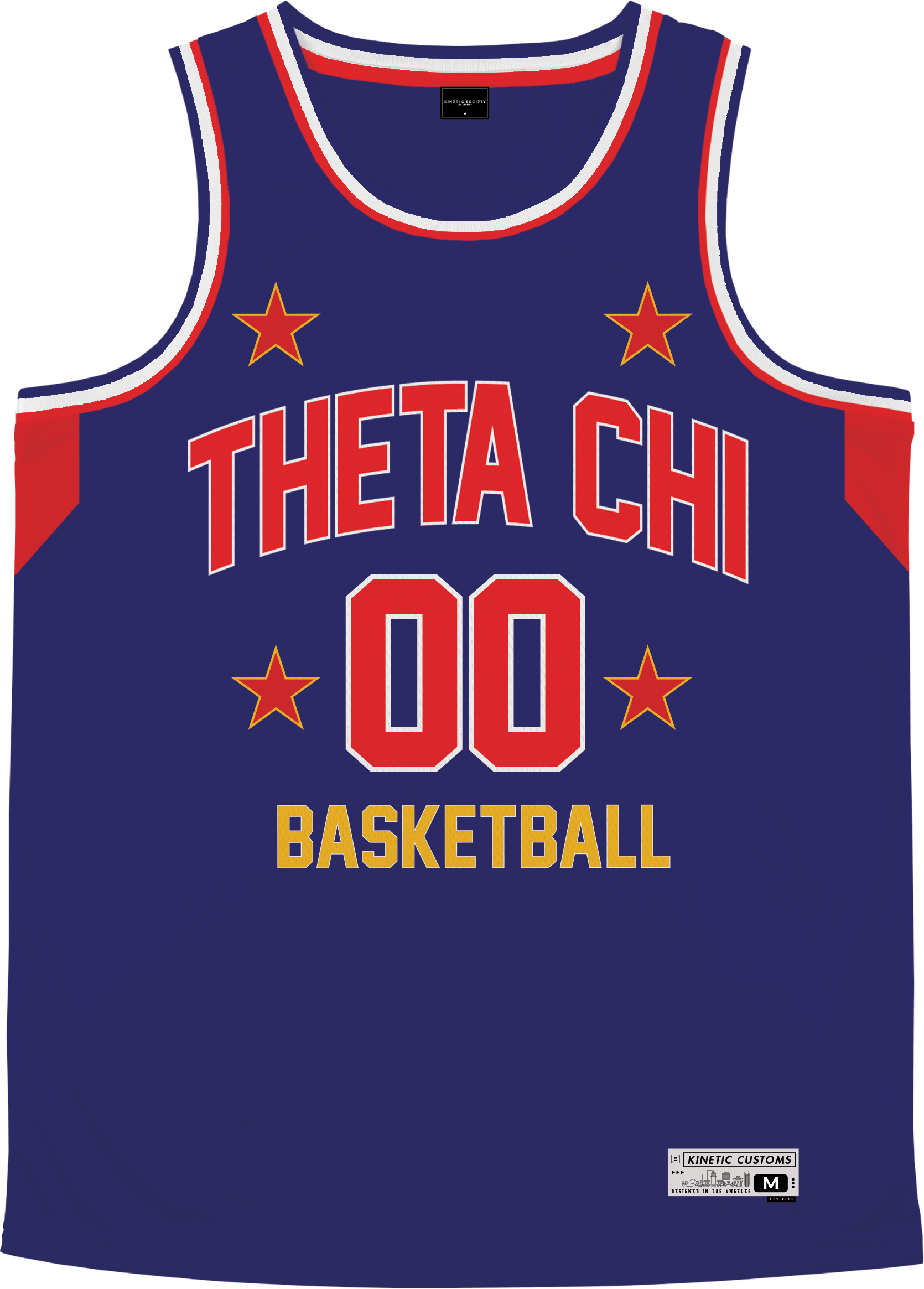 Theta Chi - Retro Ballers Basketball Jersey - Kinetic Society