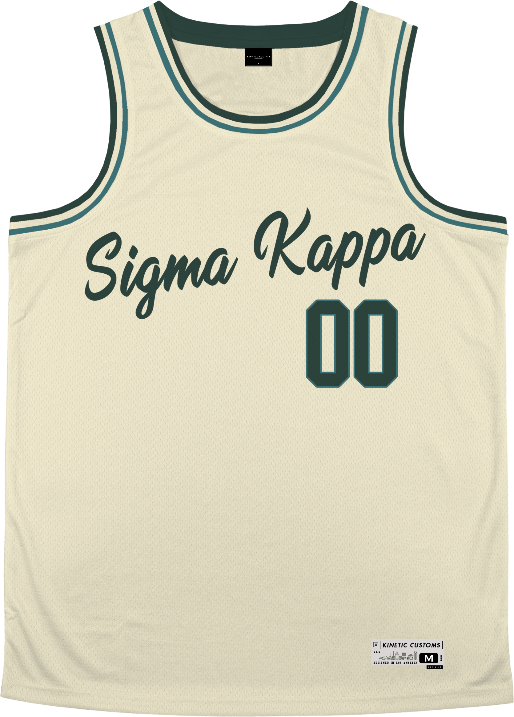 Sigma Kappa - Buttercream Basketball Jersey Premium Basketball Kinetic Society LLC 
