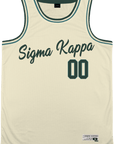 Sigma Kappa - Buttercream Basketball Jersey Premium Basketball Kinetic Society LLC 