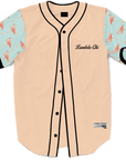 Lambda Chi Alpha - Flamingo Fam Baseball Jersey Premium Baseball Kinetic Society LLC 