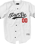 Phi Sigma Kappa - Classic Ballpark Red Baseball Jersey