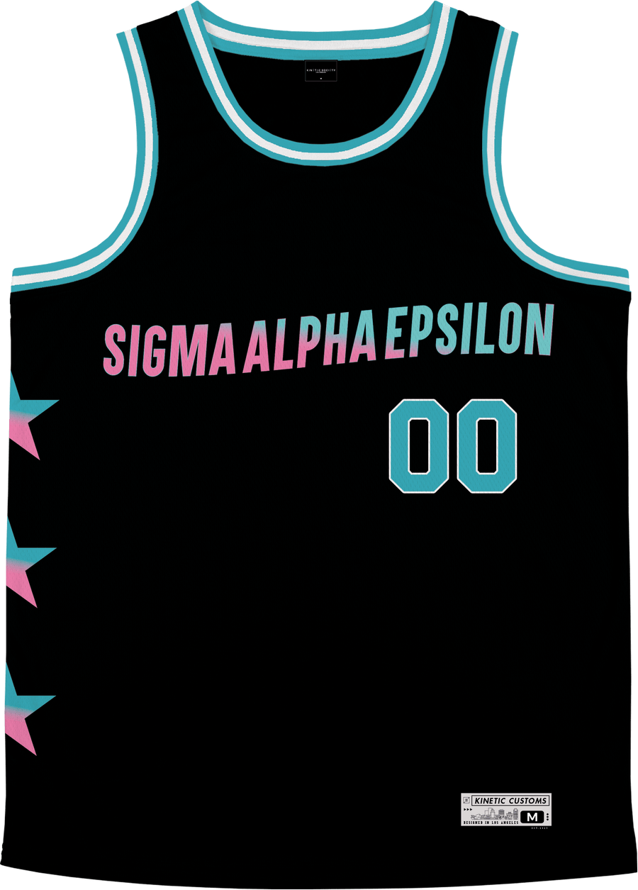 Sigma Alpha Epsilon - Cotton Candy Basketball Jersey - Kinetic Society