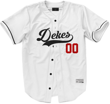 Delta Kappa Epsilon - Classic Ballpark Red Baseball Jersey
