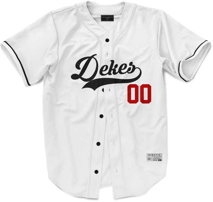 Delta Kappa Epsilon - Classic Ballpark Red Baseball Jersey