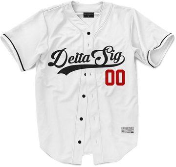 Delta Sigma Phi - Classic Ballpark Red Baseball Jersey