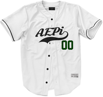 Alpha Epsilon Pi - Classic Ballpark Green Baseball Jersey