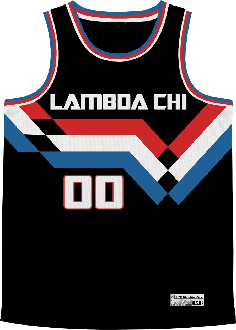 Lambda Chi Alpha - Victory Streak Basketball Jersey Premium Basketball Kinetic Society LLC 