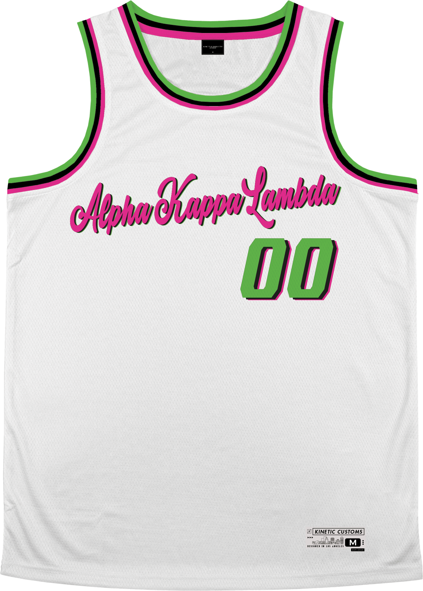 Alpha Kappa Lambda - Bubble Gum Basketball Jersey Premium Basketball Kinetic Society LLC 