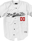 Zeta Beta Tau - Classic Ballpark Red Baseball Jersey