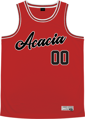 Acacia - Big Red Basketball Jersey - Kinetic Society