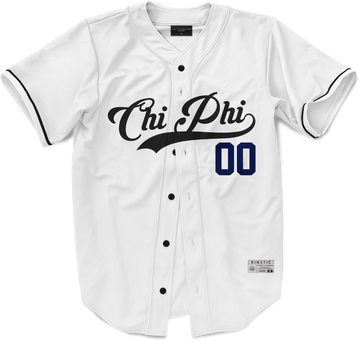 Chi Phi - Classic Ballpark Blue Baseball Jersey