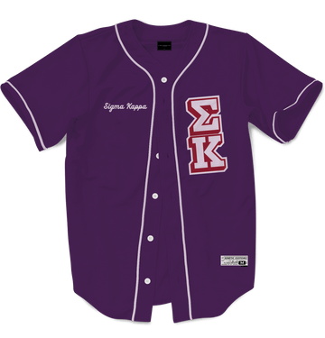 SIGMA KAPPA - The Block Baseball Jersey Premium Baseball Kinetic Society LLC 