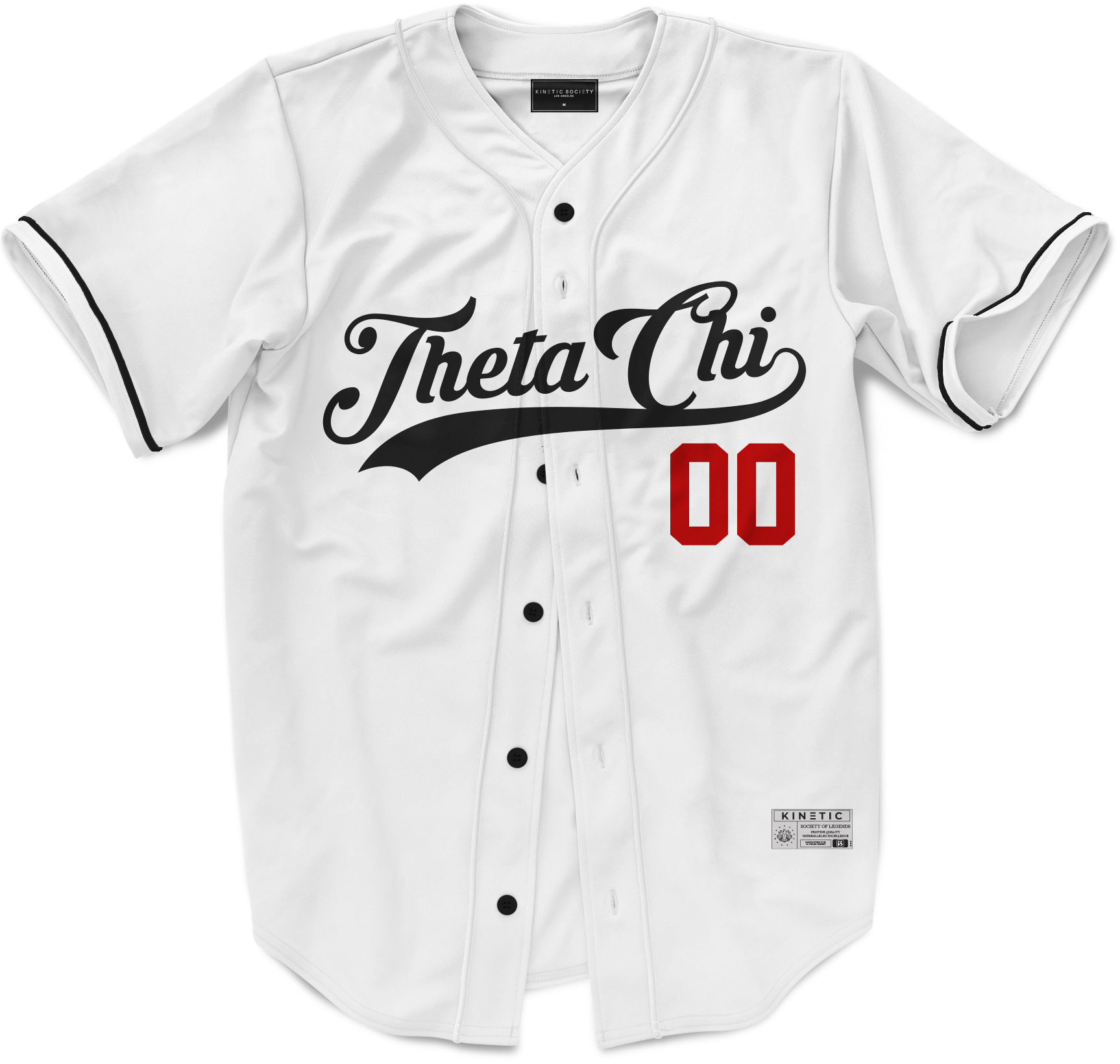 Theta Chi - Classic Ballpark Red Baseball Jersey