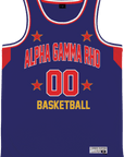 Alpha Gamma Rho - Retro Ballers Basketball Jersey Premium Basketball Kinetic Society LLC 