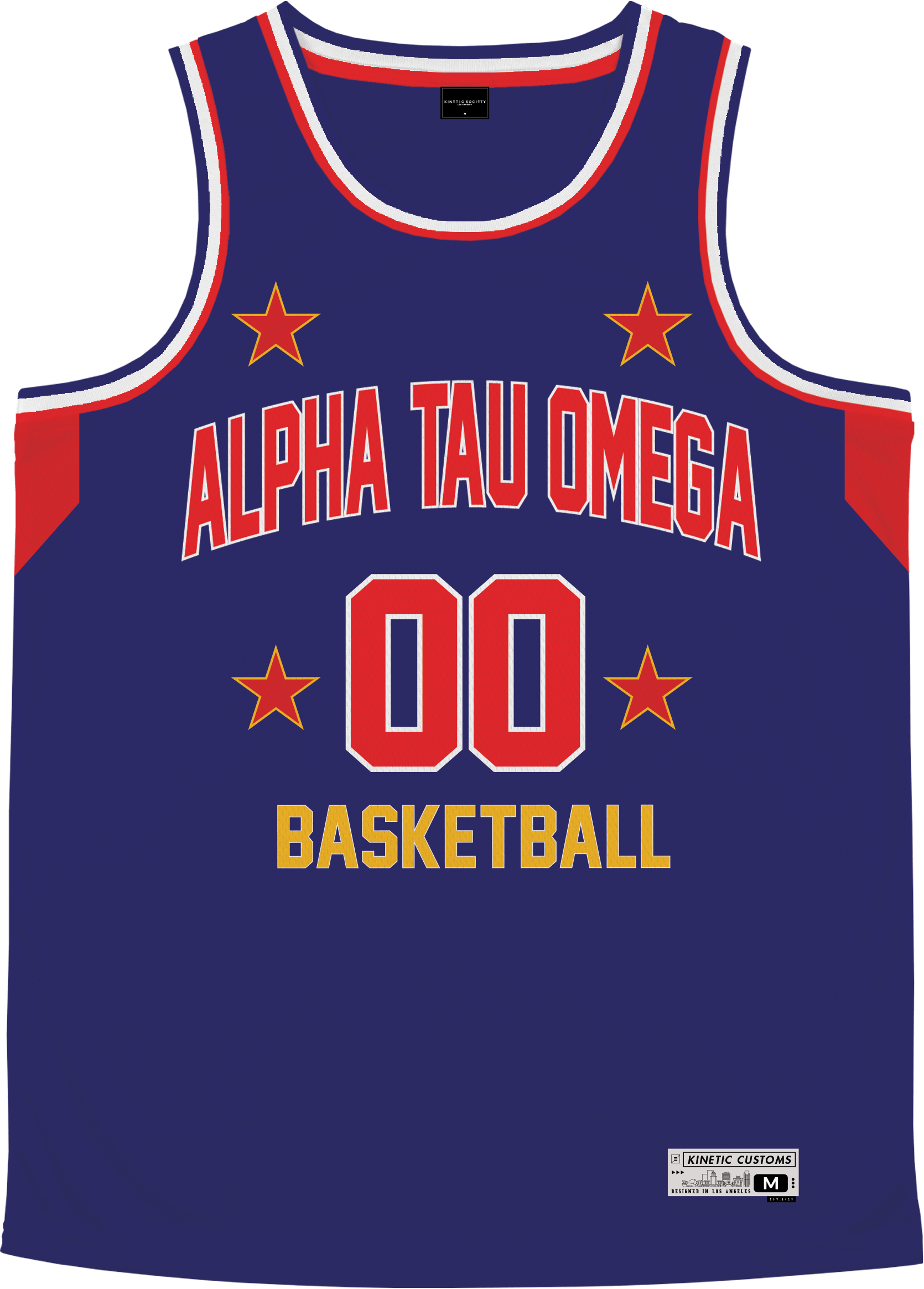 Alpha Tau Omega - Retro Ballers Basketball Jersey - Kinetic Society