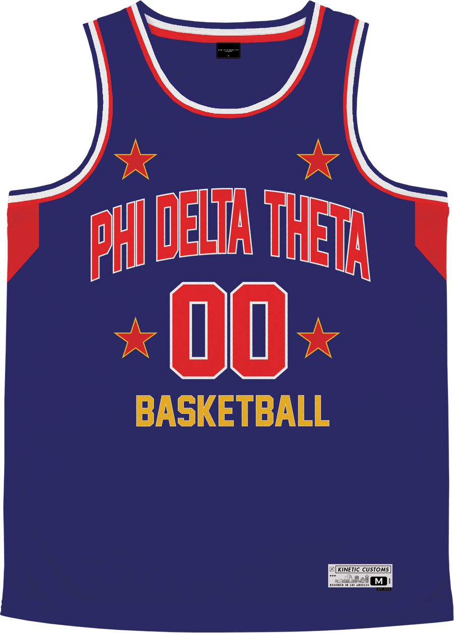 Phi Delta Theta - Retro Ballers Basketball Jersey - Kinetic Society