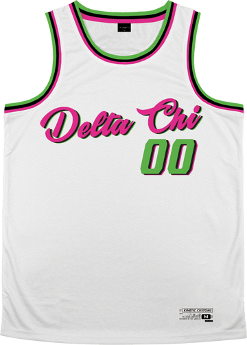 Delta Chi - Bubble Gum Basketball Jersey - Kinetic Society