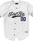 Phi Sigma Kappa - Classic Ballpark Blue Baseball Jersey