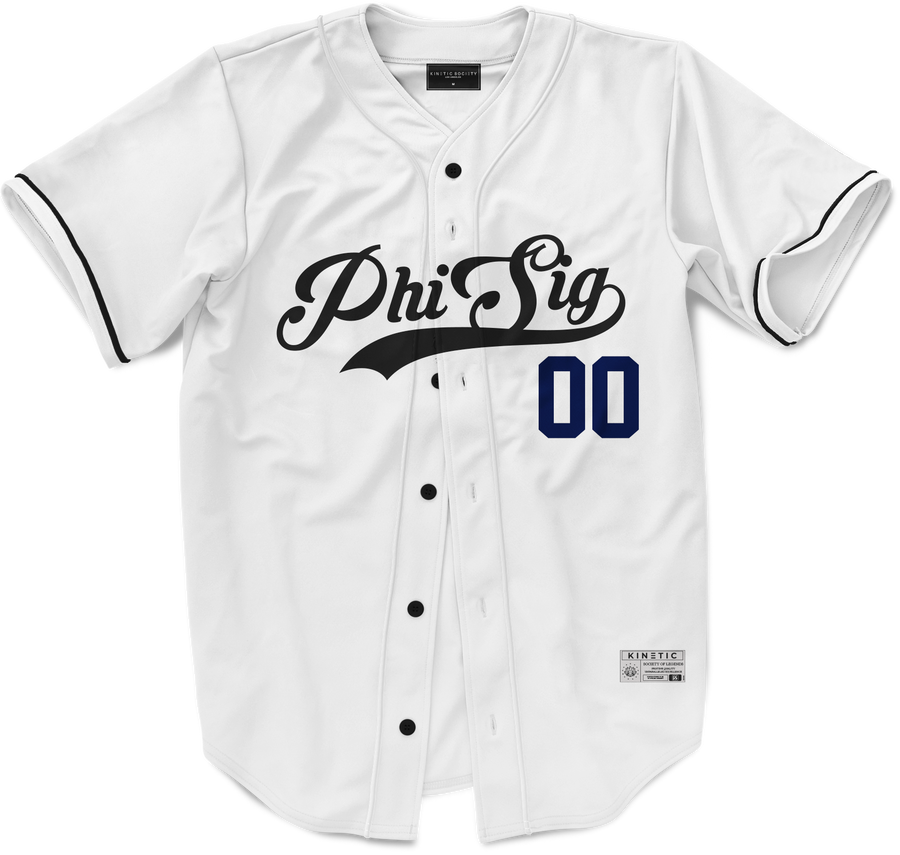 Phi Sigma Kappa - Classic Ballpark Blue Baseball Jersey