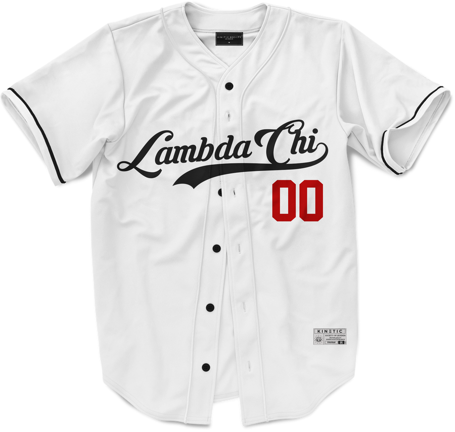 Lambda Chi Alpha - Classic Ballpark Red Baseball Jersey
