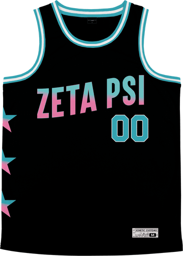 Zeta Psi - Cotton Candy Basketball Jersey Premium Basketball Kinetic Society LLC 