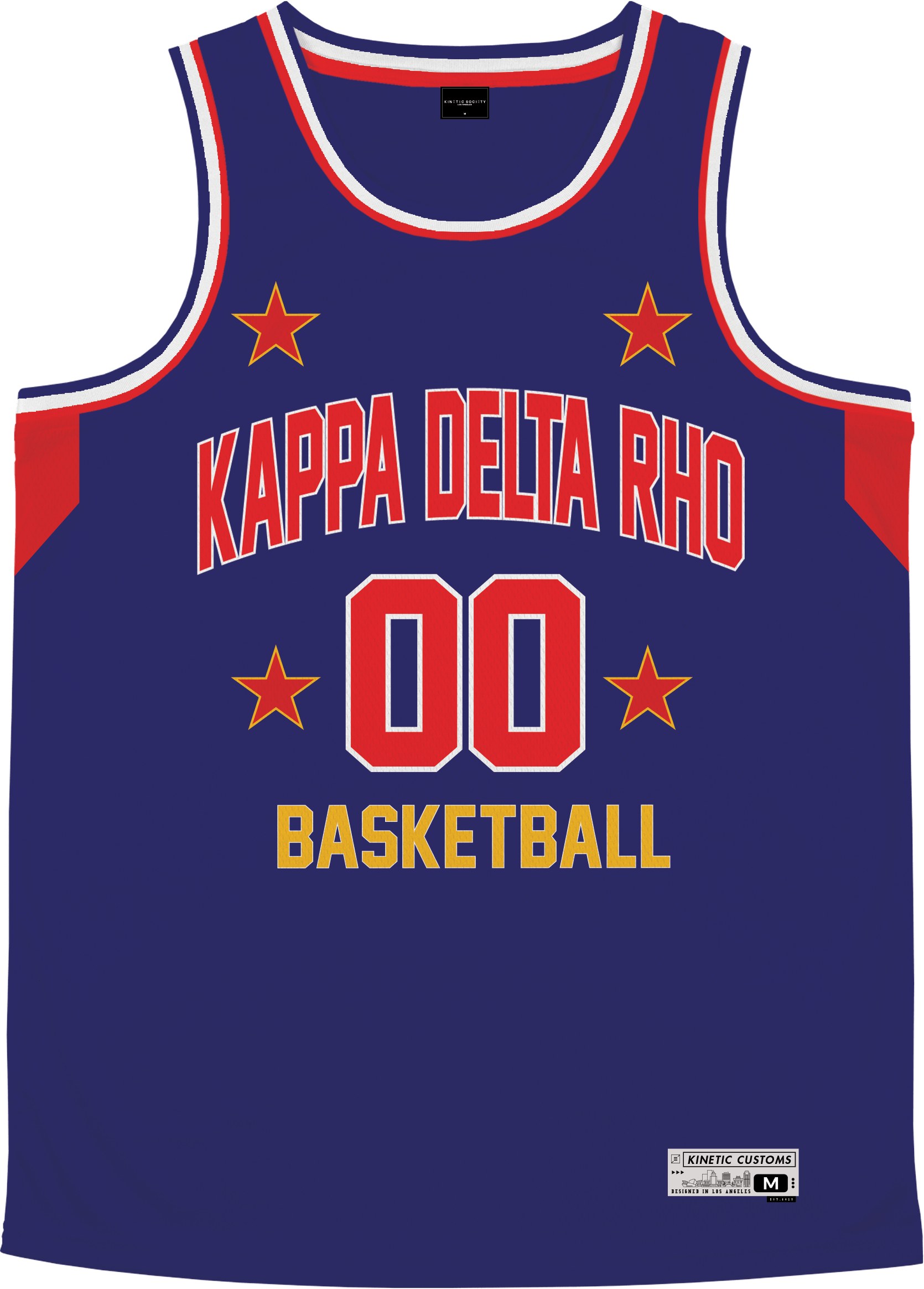 Kappa Delta Rho - Retro Ballers Basketball Jersey Premium Basketball Kinetic Society LLC 