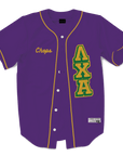 LAMBDA CHI ALPHA - The Block Baseball Jersey Premium Baseball Kinetic Society LLC 
